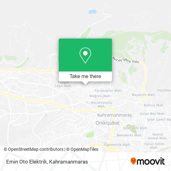 Emin Oto Elektrik map