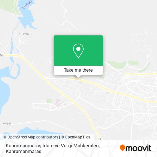 Kahramanmaraş İdare ve Vergi Mahkemleri map