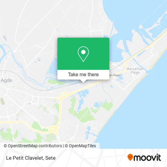 Le Petit Clavelet map