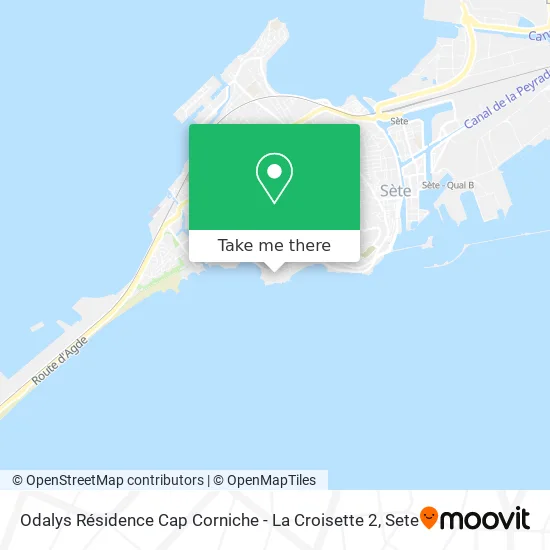 Odalys Résidence Cap Corniche - La Croisette 2 map