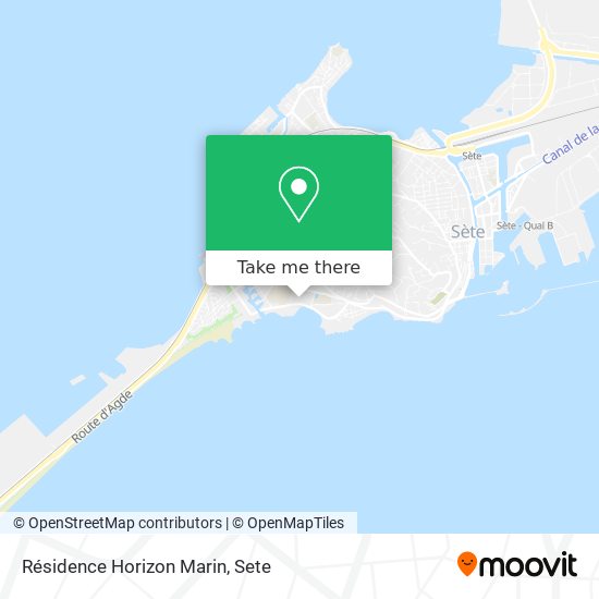 Résidence Horizon Marin map