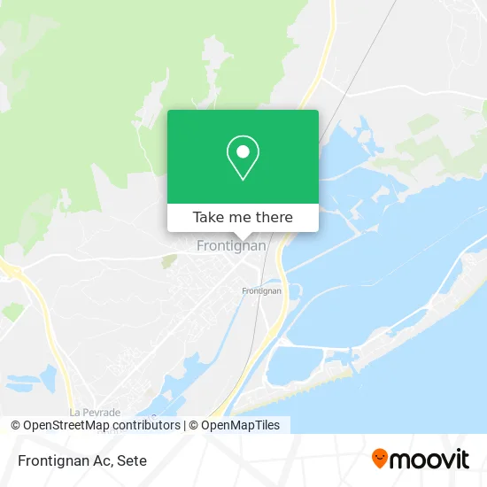 Frontignan Ac map