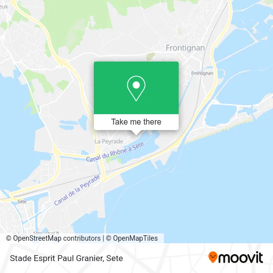 Stade Esprit Paul Granier map