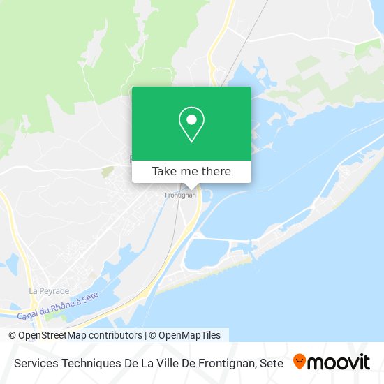 Services Techniques De La Ville De Frontignan map