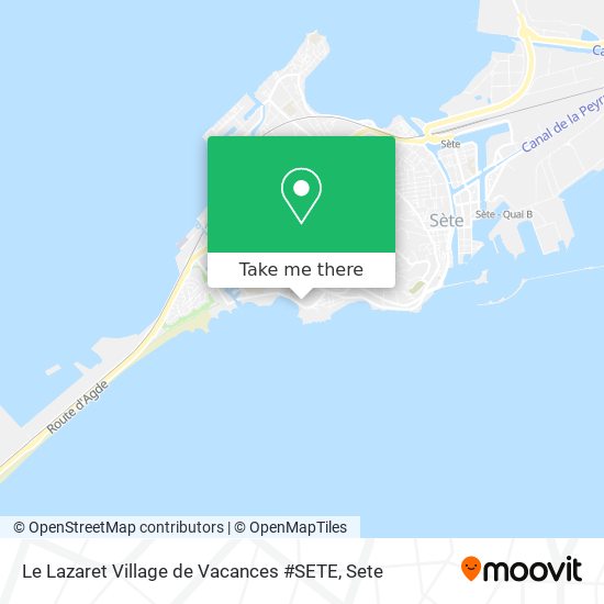 Mapa Le Lazaret Village de Vacances #SETE