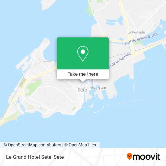 Le Grand Hotel Sete map