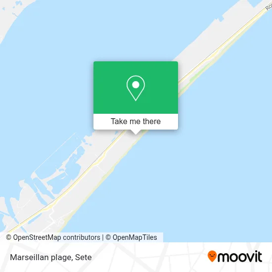Marseillan plage map