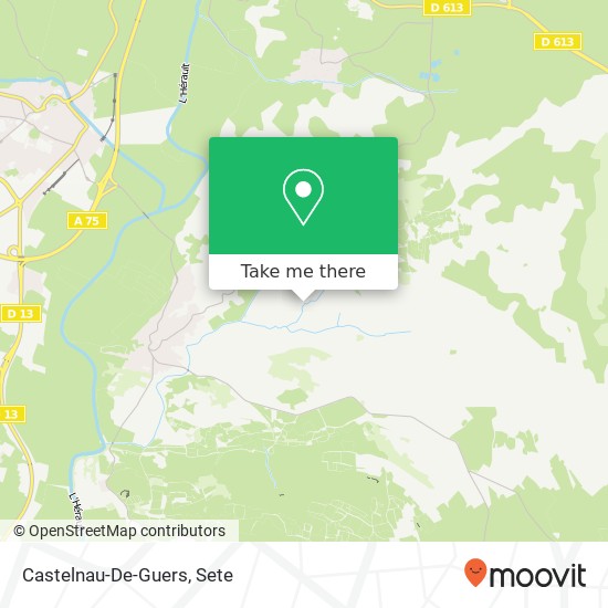 Mapa Castelnau-De-Guers