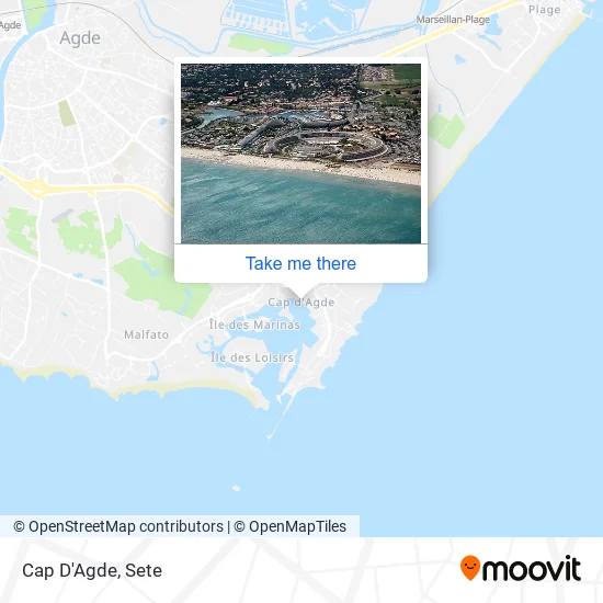 Cap D'Agde map