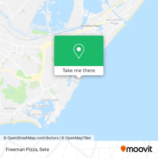 Freeman Pizza map