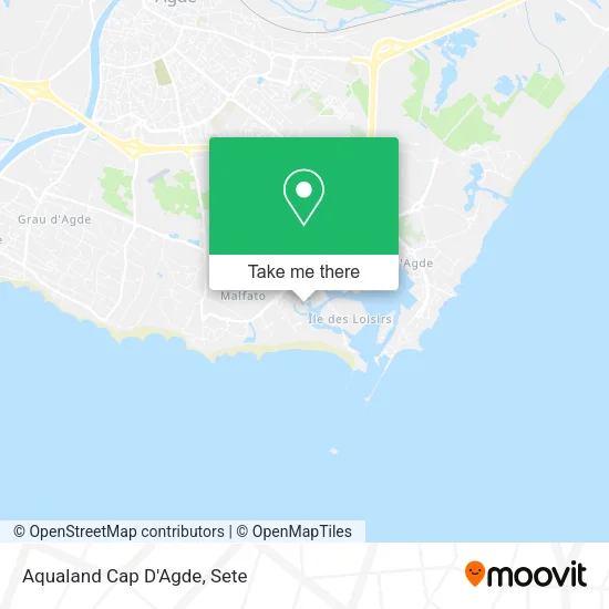 Aqualand Cap D'Agde map