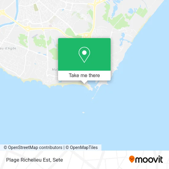 Plage Richelieu Est map