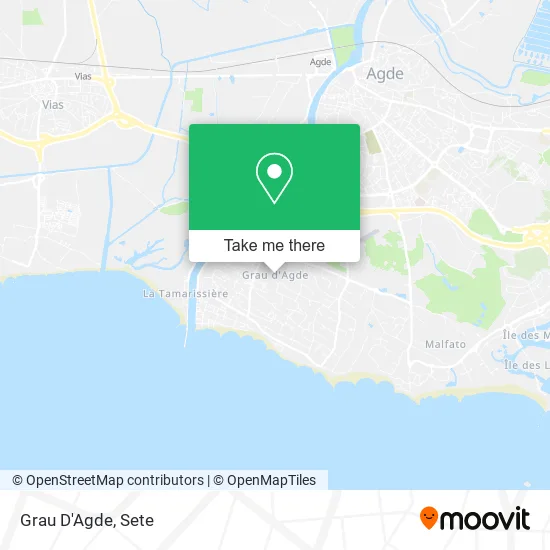 Grau D'Agde map