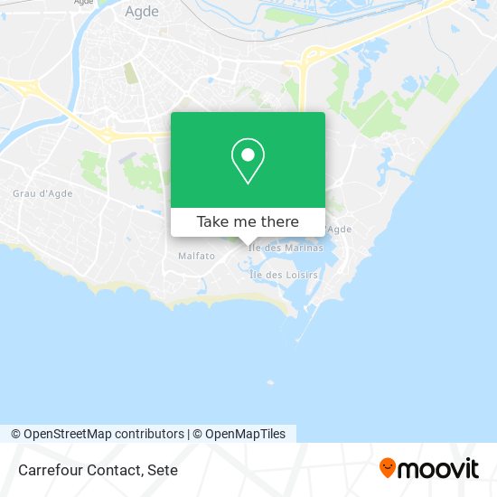 Mapa Carrefour Contact