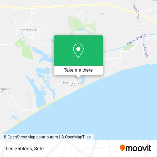 Les Sablons map