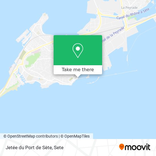 Mapa Jetée du Port de Sète