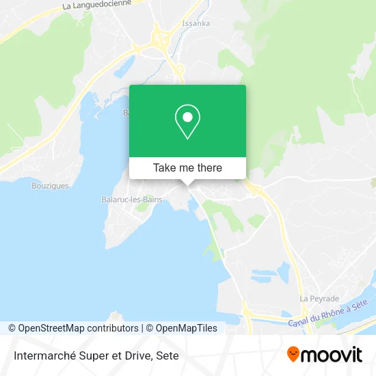 Intermarché Super et Drive map