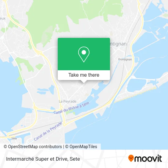 Intermarché Super et Drive map