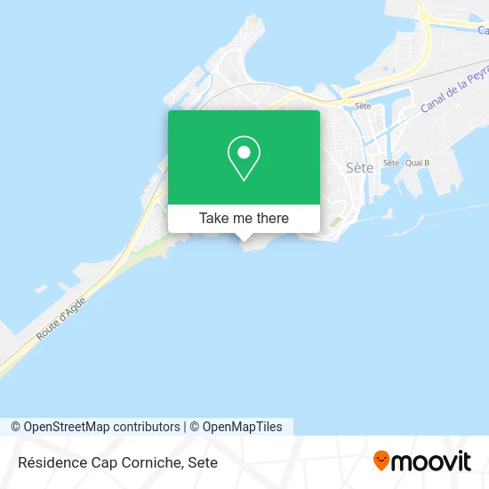 Résidence Cap Corniche map
