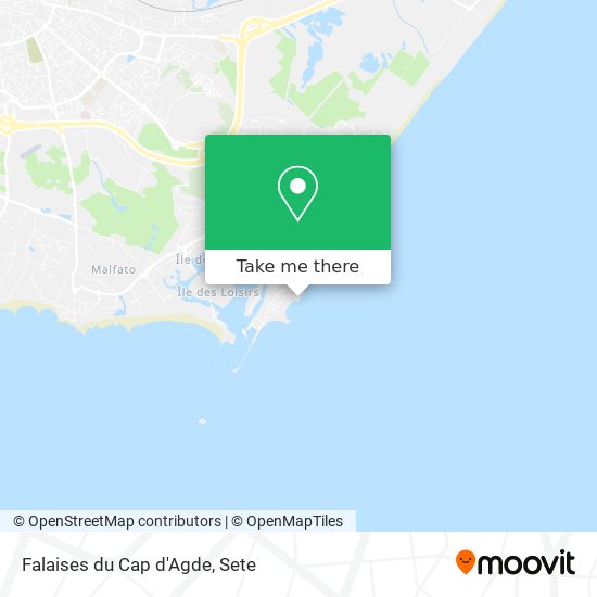 Falaises du Cap d'Agde map