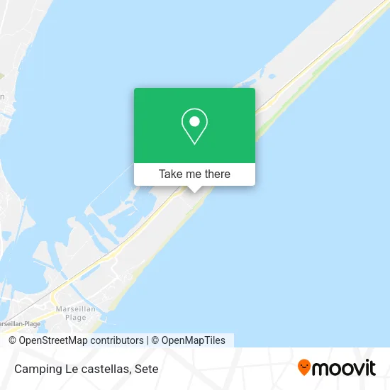Camping Le castellas map