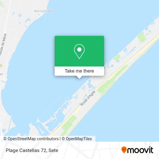 Plage Castellas 72 map