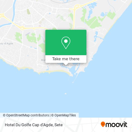 Hotel Du Golfe Cap d'Agde map