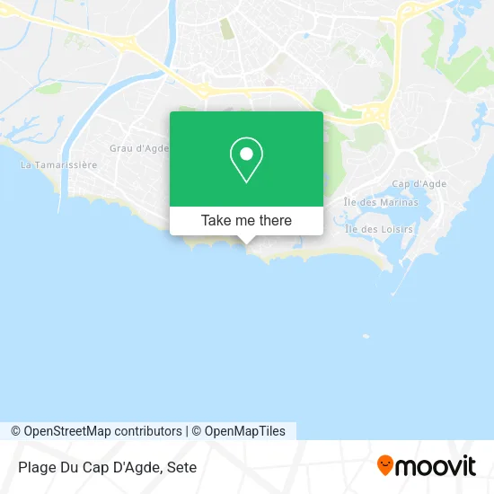 Plage Du Cap D'Agde map