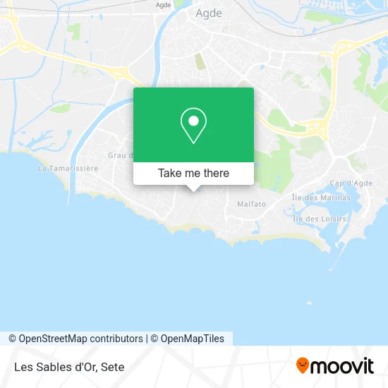 Les Sables d'Or map