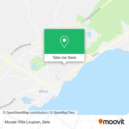 Musée Villa Loupian map