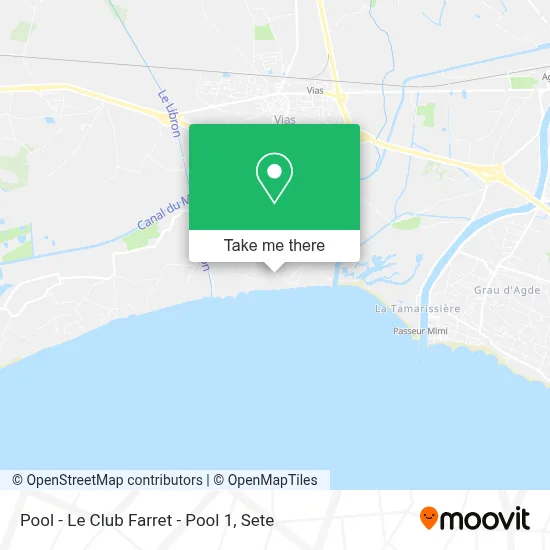 Pool - Le Club Farret - Pool 1 map