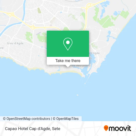 Capao Hotel Cap d'Agde map