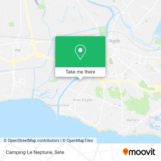 Camping Le Neptune map