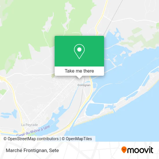 Marché Frontignan map