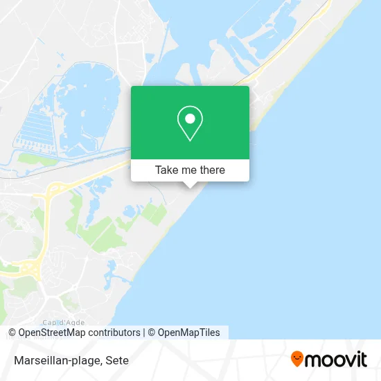 Marseillan-plage map