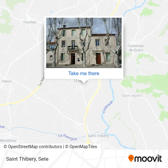 Saint Thibery map