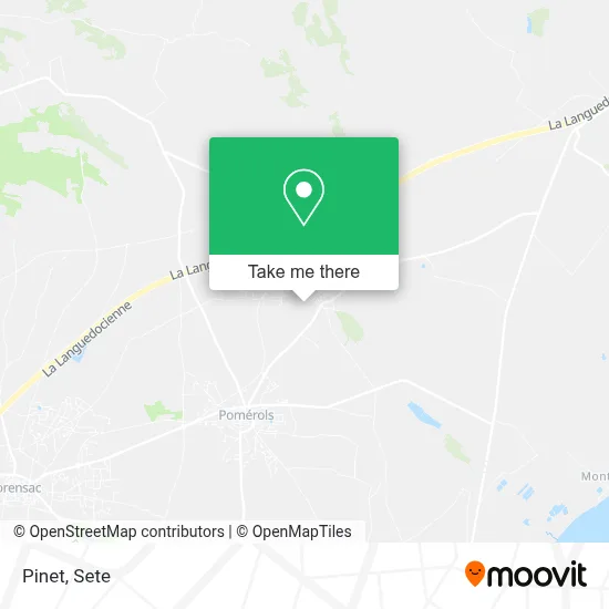 Mapa Pinet