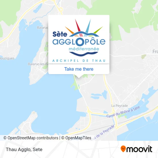 Thau Agglo map