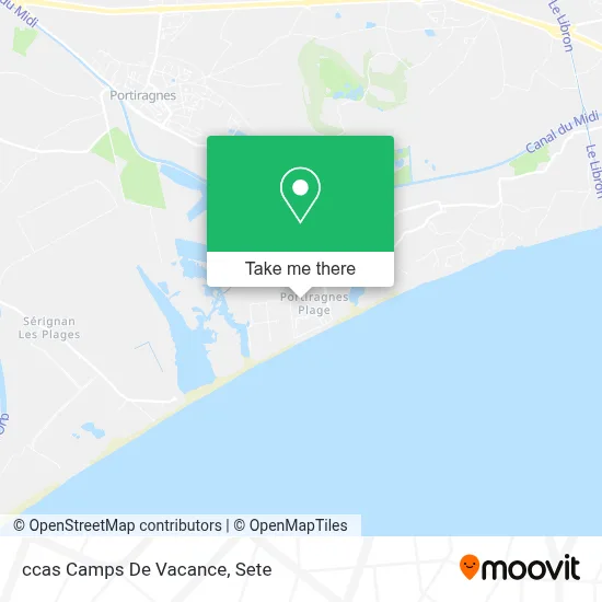 ccas Camps De Vacance map