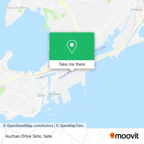 Auchan Drive Sète map