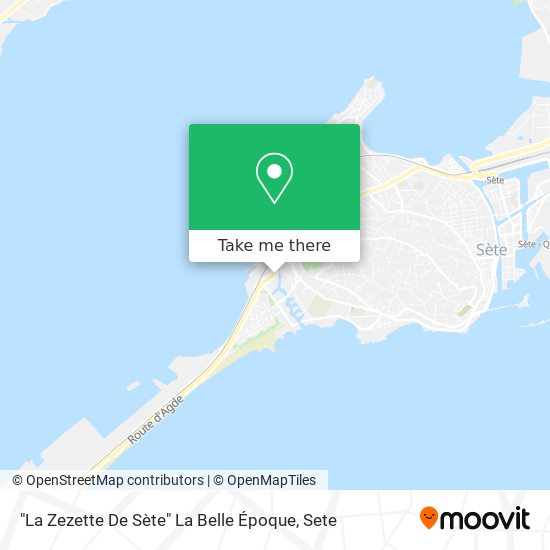 Mapa "La Zezette De Sète" La Belle Époque