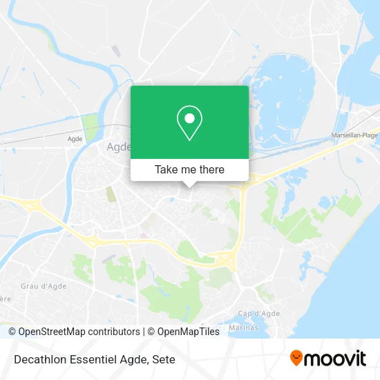 Decathlon Essentiel Agde map
