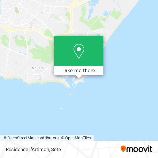 Résidence L'Artimon map