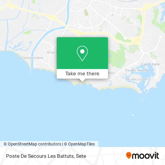 Poste De Secours Les Battuts map