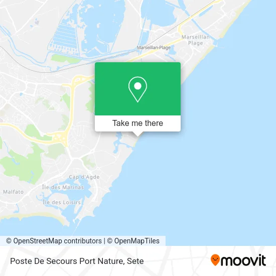Poste De Secours Port Nature map