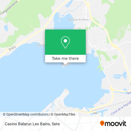 Mapa Casino Balaruc Les Bains