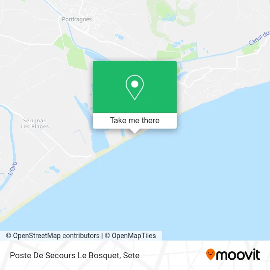 Poste De Secours Le Bosquet map