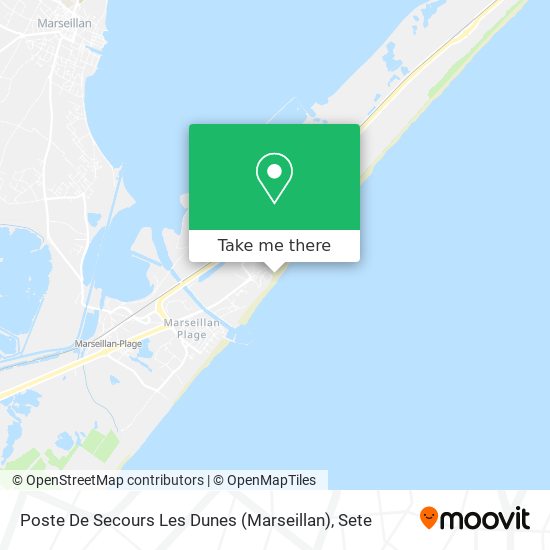 Poste De Secours Les Dunes (Marseillan) map