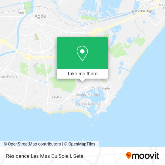 Résidence Les Mas Du Soleil map