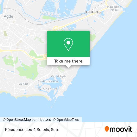Résidence Les 4 Soleils map